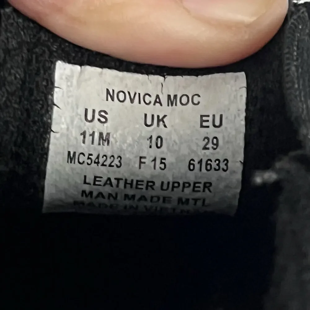 Merrell Novica Moc Solid Black Suede Leather Slip On Clog Shoe Youth US 11 M